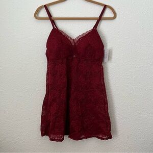 Auden Burgundy Lace Chemise